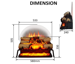 Freestanding Electric Fireplace