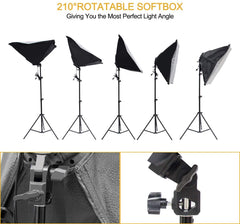 Green Screen and Photo Studio Lighting Kit