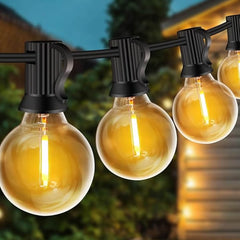 Professional Warm-White Outdoor Lights - 10m Strands Hire