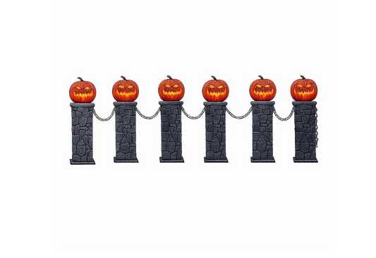 Halloween LED Pumpkin Fence