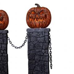 Halloween LED Pumpkin Fence